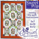 BOM Block of the Month Crewel Quilt Joining the Quilt Instructions - Sweet Pea