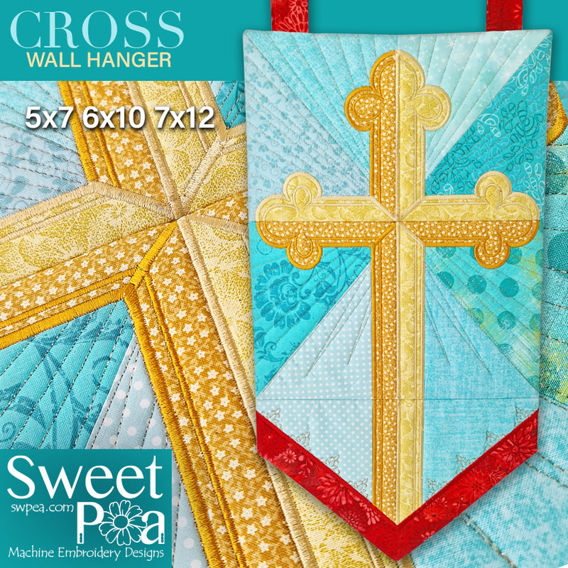 Cross Wall Hanger 5x7 6x10 7x12 | Sweet Pea.