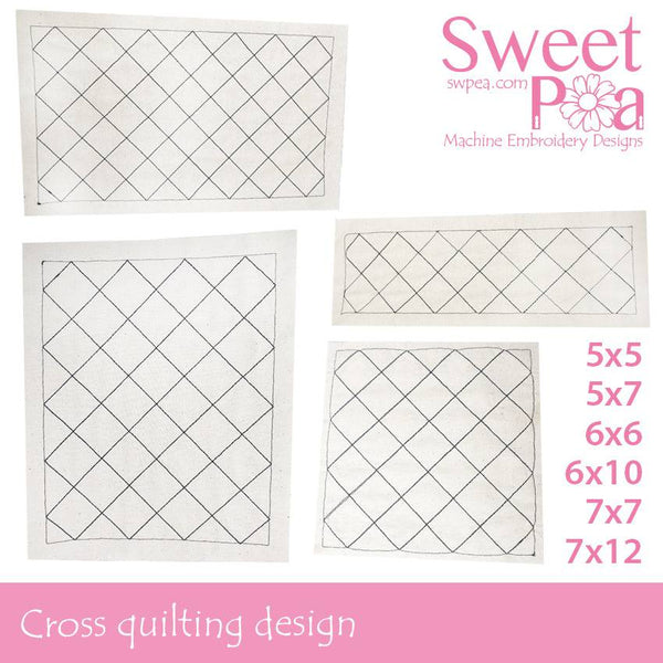 Cross Quilting Design - Sweet Pea