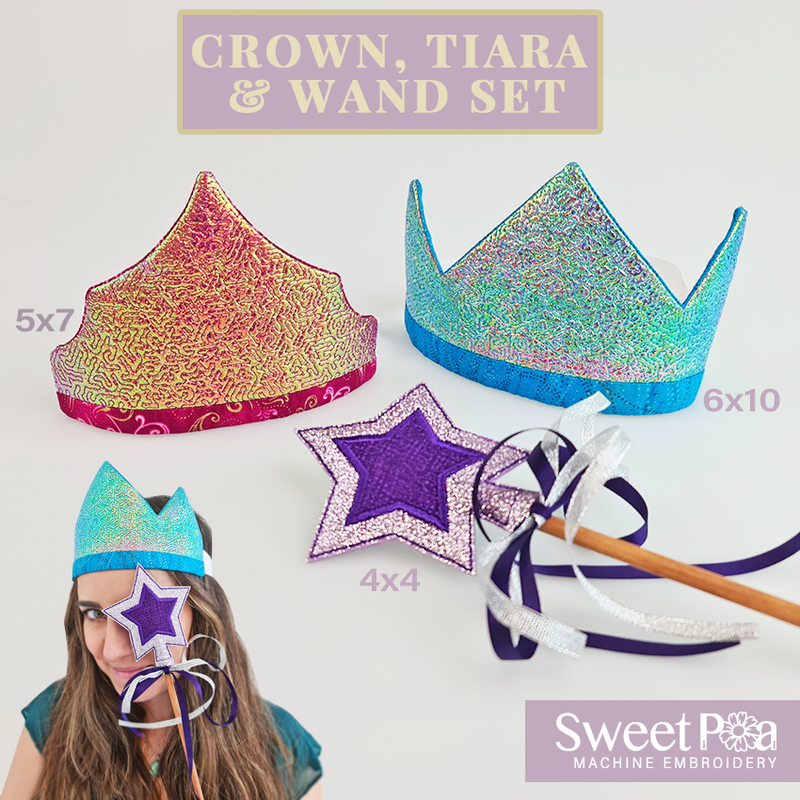 Mini Crowns Design Pack Designs for Embroidery Machines