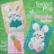 Cute Bunnies machine embroidery applique design 5x7 6x10 and 7x12 - Sweet Pea
