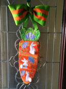 Carrot Wall Hanging/Table Runner 5x7 6x10 7x12 - Sweet Pea