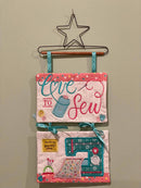 Love To Sew Hanger 5x7 6x10 7x12 9.5x14 - Sweet Pea