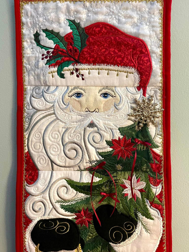 Father Christmas Hanger ITH Machine Embroidery Design