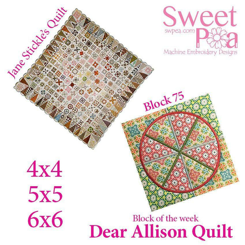 Dear Allison block 75 - Sweet Pea