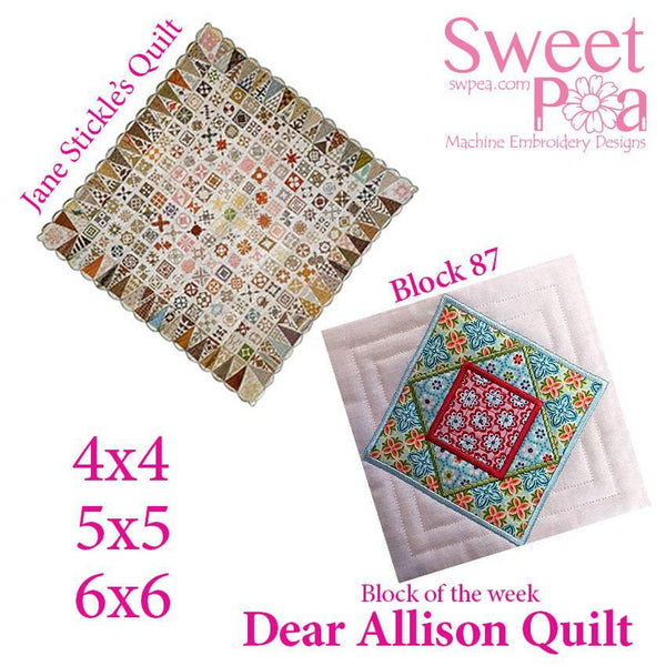 Dear Allison block 87 - Sweet Pea