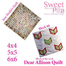 Dear Allison block 88 - Sweet Pea