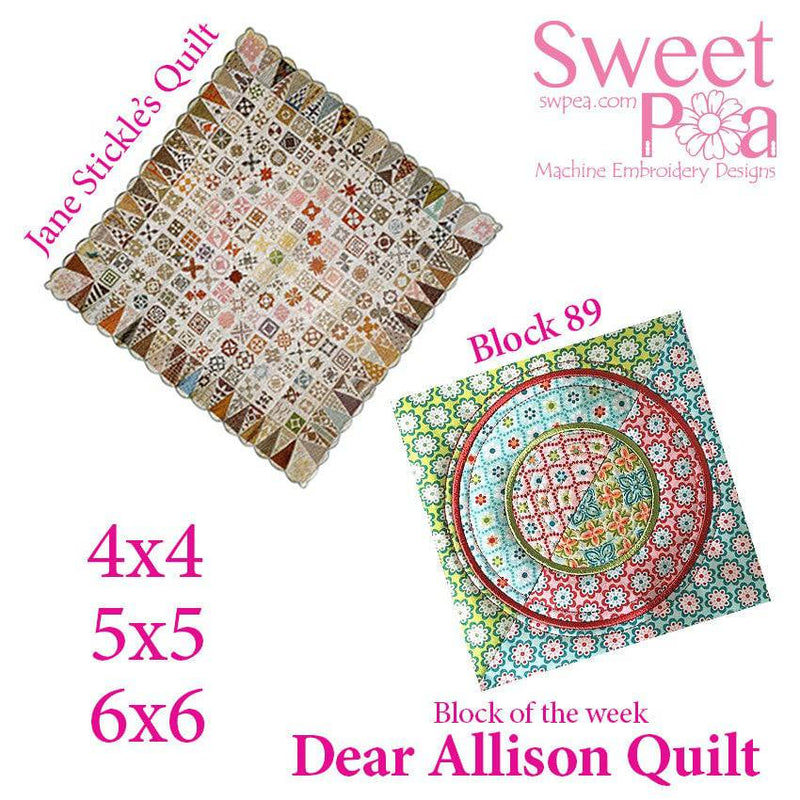 Dear Allison block 89 - Sweet Pea