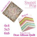 Dear Allison  Block 92 - Sweet Pea