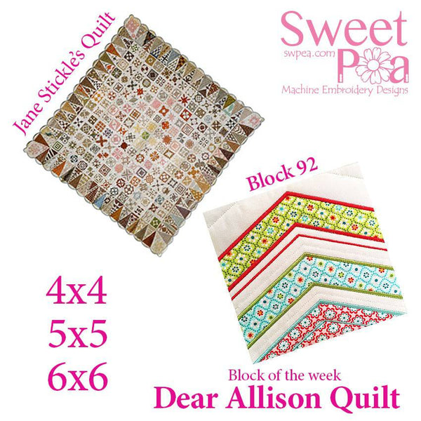 Dear Allison  Block 92 - Sweet Pea