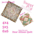 Dear Allison block 27 - Sweet Pea