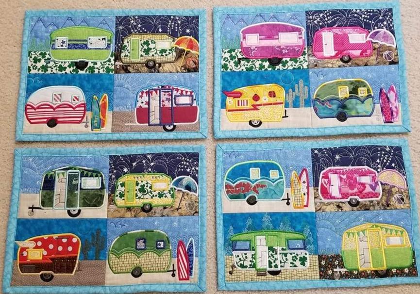 Caravan Quilt 5x7 6x10 and 8x12 - Sweet Pea Australia In the hoop machine embroidery designs. in the hoop project, in the hoop embroidery designs, craft in the hoop project, diy in the hoop project, diy craft in the hoop project, in the hoop embroidery patterns, design in the hoop patterns, embroidery designs for in the hoop embroidery projects, best in the hoop machine embroidery designs perfect for all hoops and embroidery machines