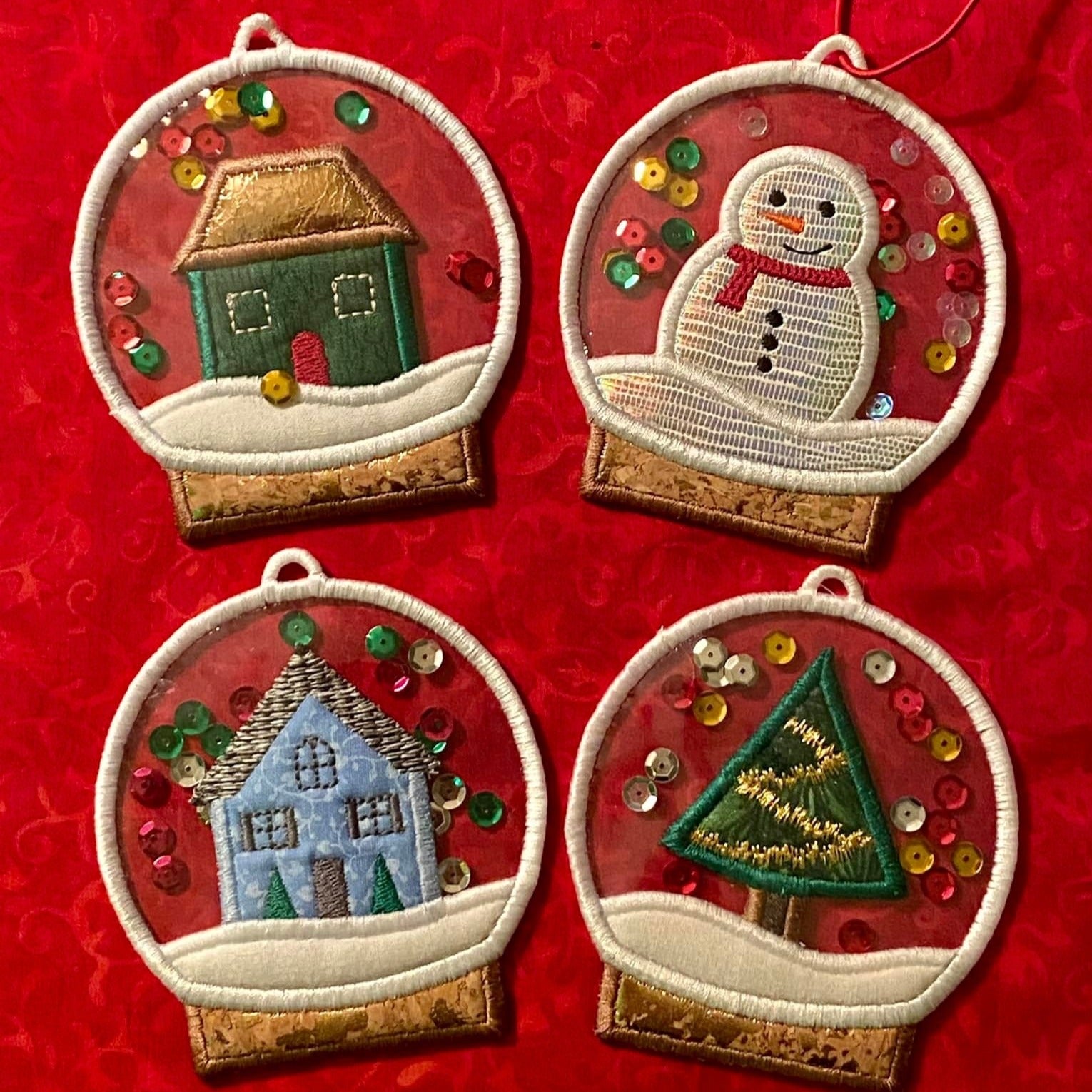 Snow Globe Ornaments 4x4 - Sweet Pea Australia In the hoop machine embroidery designs. in the hoop project, in the hoop embroidery designs, craft in the hoop project, diy in the hoop project, diy craft in the hoop project, in the hoop embroidery patterns, design in the hoop patterns, embroidery designs for in the hoop embroidery projects, best in the hoop machine embroidery designs perfect for all hoops and embroidery machines