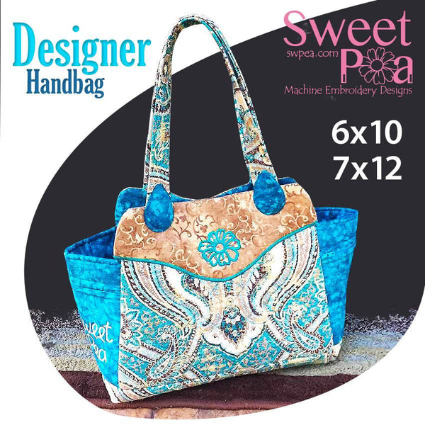 Designer hand bag 6x10 7x12 - Sweet Pea