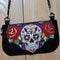 sugar skull clutch day of the dead machine embroidery design