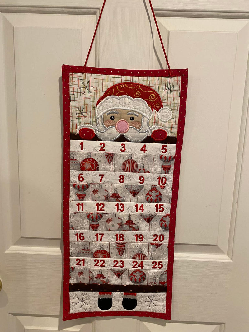 CHRISTMAS Advent Stick and Stitch FREE TOTE Bag Washaway Embroidery  Stabilizer Christmas Tree Santa Advent Calendar Backing Interfacing 