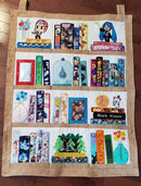 Bookshelf Quilt 4x4 5x5 6x6 7x7 - Sweet Pea In The Hoop Machine Embroidery Design