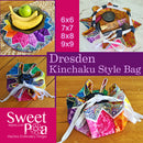 Dresden Kinchaku Style Bag 6x6 7x7 8x8 9x9 | Sweet Pea.