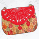 Droplet Clutch Bag 5x7 6x10 7x12 9.5x14 - Sweet Pea In The Hoop Machine Embroidery Design