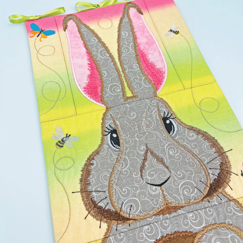 Easter Bunny Hanger 5x7 6x10 7x12 - Sweet Pea Australia In the hoop machine embroidery designs. in the hoop project, in the hoop embroidery designs, craft in the hoop project, diy in the hoop project, diy craft in the hoop project, in the hoop embroidery patterns, design in the hoop patterns, embroidery designs for in the hoop embroidery projects, best in the hoop machine embroidery designs perfect for all hoops and embroidery machines