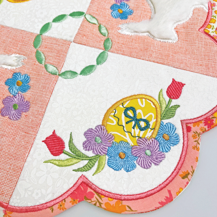 Easter Table Centre 4x4 5x5 6x6 7x7 8x8 - Sweet Pea Australia In the hoop machine embroidery designs. in the hoop project, in the hoop embroidery designs, craft in the hoop project, diy in the hoop project, diy craft in the hoop project, in the hoop embroidery patterns, design in the hoop patterns, embroidery designs for in the hoop embroidery projects, best in the hoop machine embroidery designs perfect for all hoops and embroidery machines