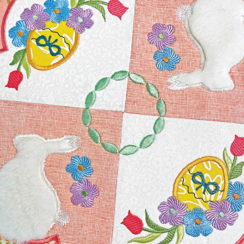 Easter Table Centre 4x4 5x5 6x6 7x7 8x8 - Sweet Pea Australia In the hoop machine embroidery designs. in the hoop project, in the hoop embroidery designs, craft in the hoop project, diy in the hoop project, diy craft in the hoop project, in the hoop embroidery patterns, design in the hoop patterns, embroidery designs for in the hoop embroidery projects, best in the hoop machine embroidery designs perfect for all hoops and embroidery machines