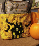 Halloween Embroidery Ideas - Spooky House Trick-Treat Bag