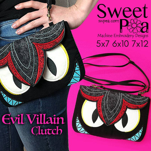 Evil Villain Clutch 5x7 6x10 7x12 - Sweet Pea