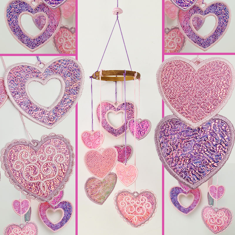 Hearts Hanger 4x4 5x5 | Sweet Pea.