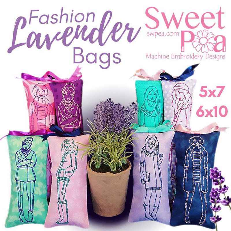 Fashion Lavender bags 5x7 6x10 - Sweet Pea