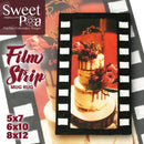 Film Strip Mug Rug 5x7 6x10 8x12 - Sweet Pea
