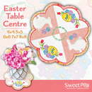 Easter Table Centre 4x4 5x5 6x6 7x7 8x8 - Sweet Pea In The Hoop Machine Embroidery Design