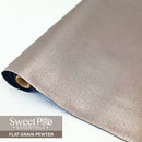 Perfect Pro™ Faux Leather - Flat Grain Pewter 0.8mm | Sweet Pea.
