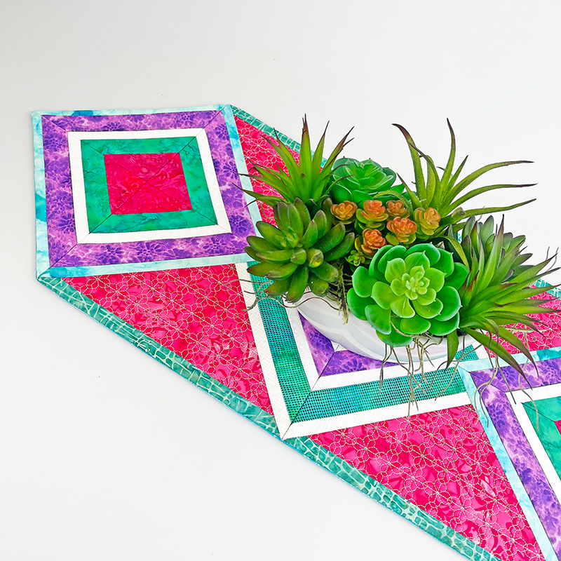 Flip & Fold Runner 5x7 6x10 7x12 - Sweet Pea In The Hoop Machine Embroidery Design