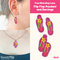 Flip flop fsl earrings design in the 4x4 hoop - Sweet Pea