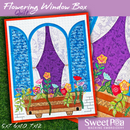 Flowering Window Box Quilt 5x7 6x10 7x12 - Sweet Pea In The Hoop Machine Embroidery Design hoop machine embroidery designs, embroidery patterns, embroidery set, embroidery appliqué, hoop embroidery designs, small hoop designs, the best in the hoop machine embroidery designs, the best in the hoop sewing and embroidery designs