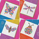 Flying Insects Hanger 6x6 7x7 8x8 - Sweet Pea In The Hoop Machine Embroidery Design