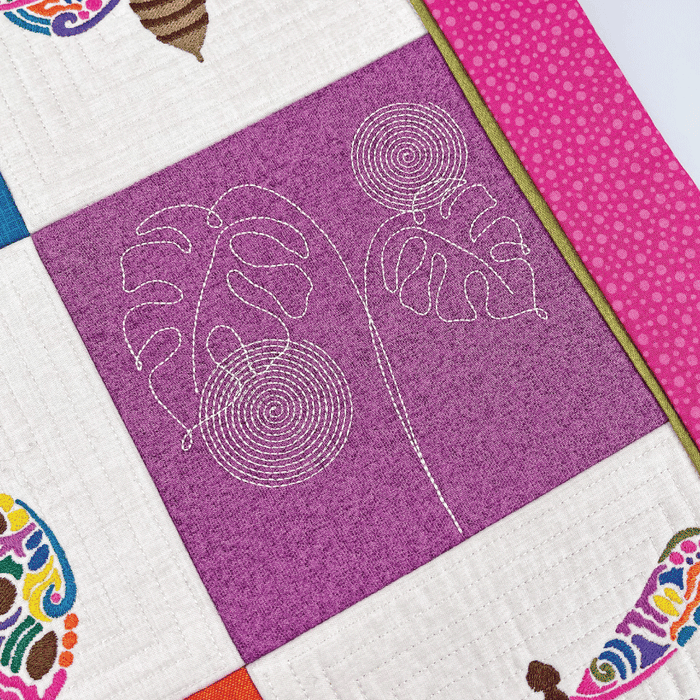 ITH Machine embroidery Design - Flying Insects Hanger or Table Runner