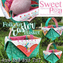 Folk Art Easter Basket 4x4 5x5 6x6 7x7 - Sweet Pea