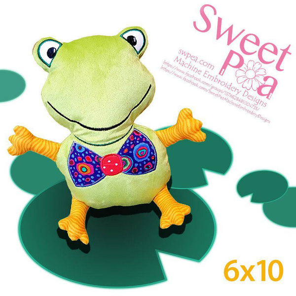 Frog Stuffed Toy 6x10 - Sweet Pea