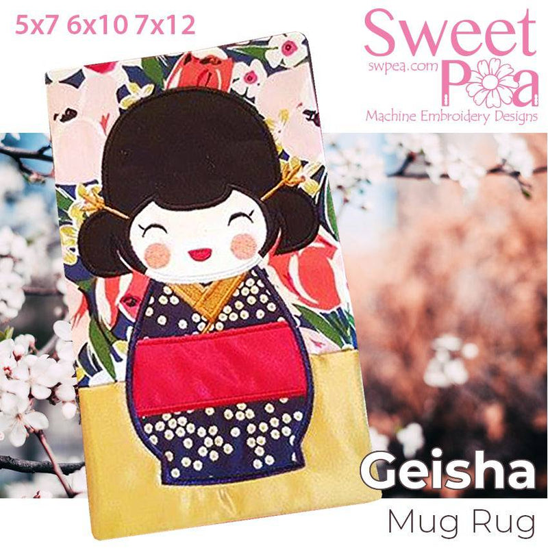 Geisha Mugrug 5x7 6x10 7x12 - Sweet Pea