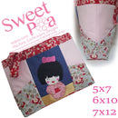 Geisha Origami Tote Bag 5x7 6x10 7x12 - Sweet Pea