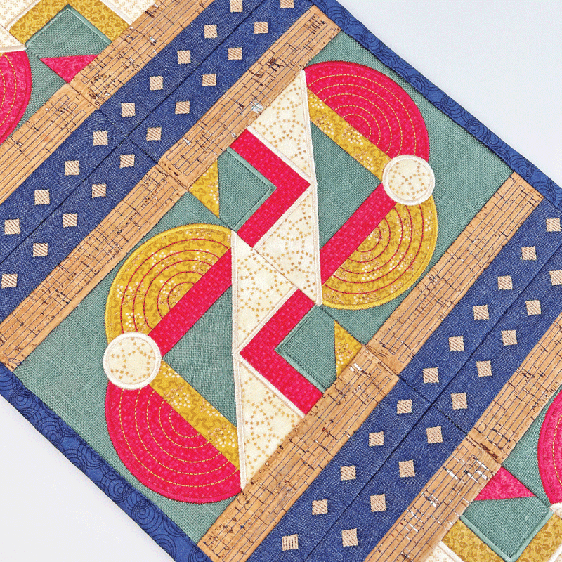 Square Block Runner Geometric Shapes Blocks/Runner