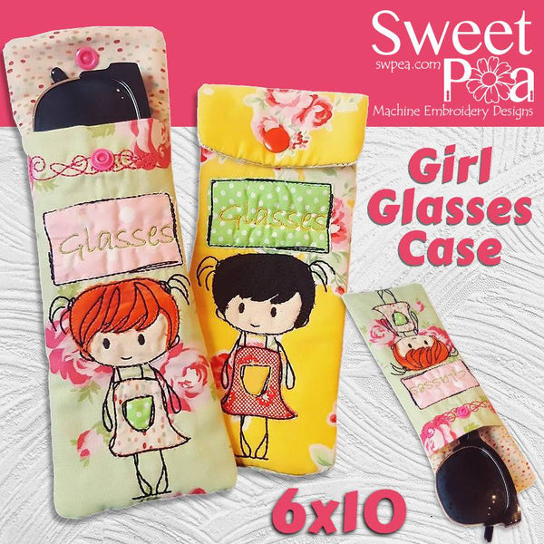 Girl Glasses Case 6x10 - Sweet Pea