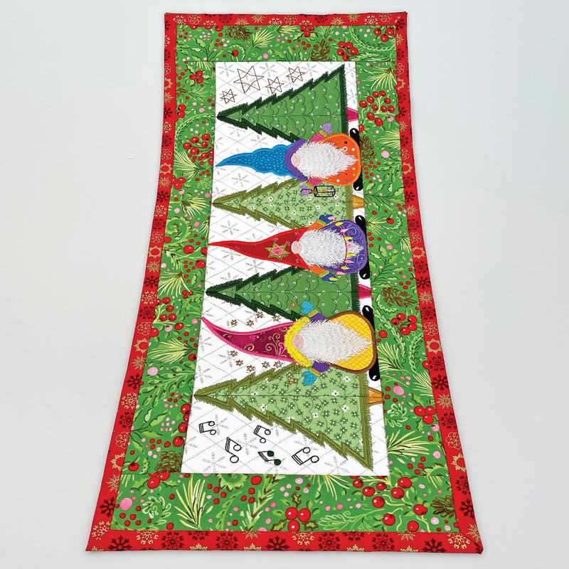 Christmas Embroidery Designs - Gnome Runner