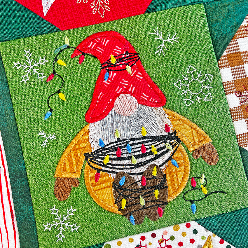 Silly Season Shenanigans Quilt 4x4 5x5 6x6 7x7 In the hoop machine embroidery designs