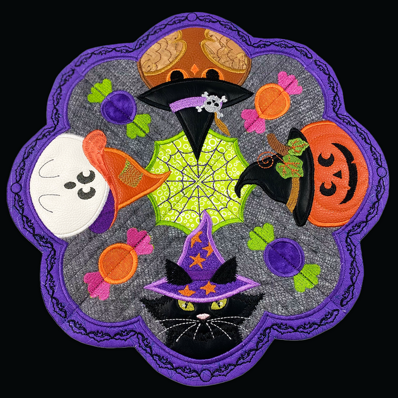 Halloween Friends Table Topper ITH Design - Sweet Pea