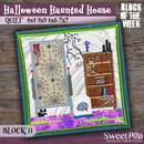 BOW Halloween Haunted House Quilt - Block 11 - Sweet Pea In The Hoop Machine Embroidery Design hoop machine embroidery designs, embroidery patterns, embroidery set, embroidery appliqué, hoop embroidery designs, small hoop designs, the best in the hoop machine embroidery designs, the best in the hoop sewing and embroidery designs