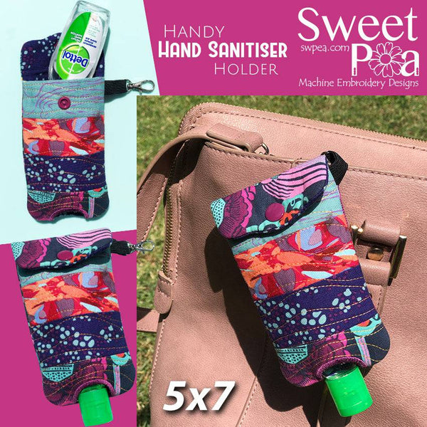 Handy Hand Sanitiser Holder 5x7 - Sweet Pea