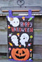 Happy Halloween Jack-o-Lantern Wall Hanging 5x7 6x10 7x12 - Sweet Pea In The Hoop Machine Embroidery Design